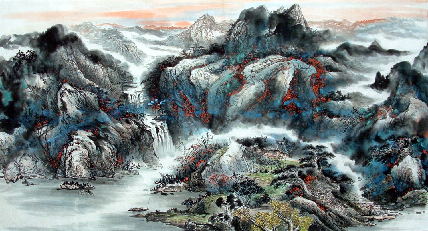 Chinese Landscape Painting - CNAG013424