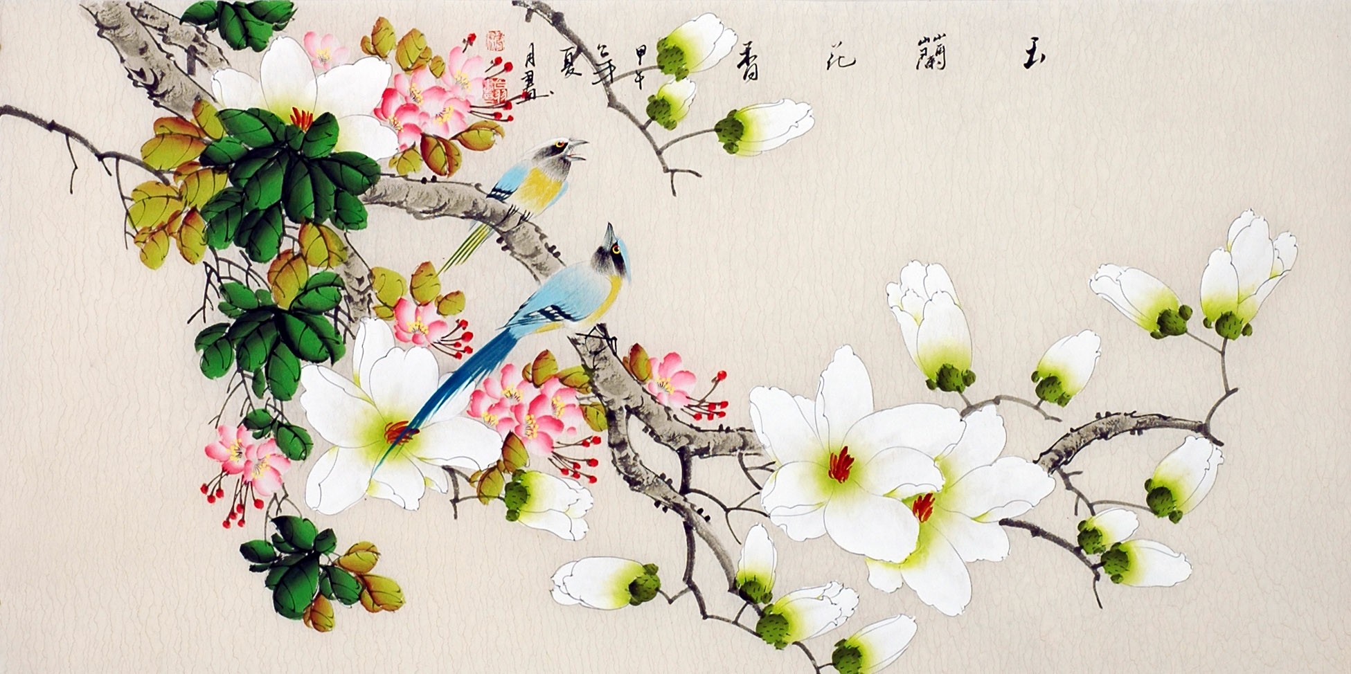 Chinese Flowers&Trees Painting - CNAG013429