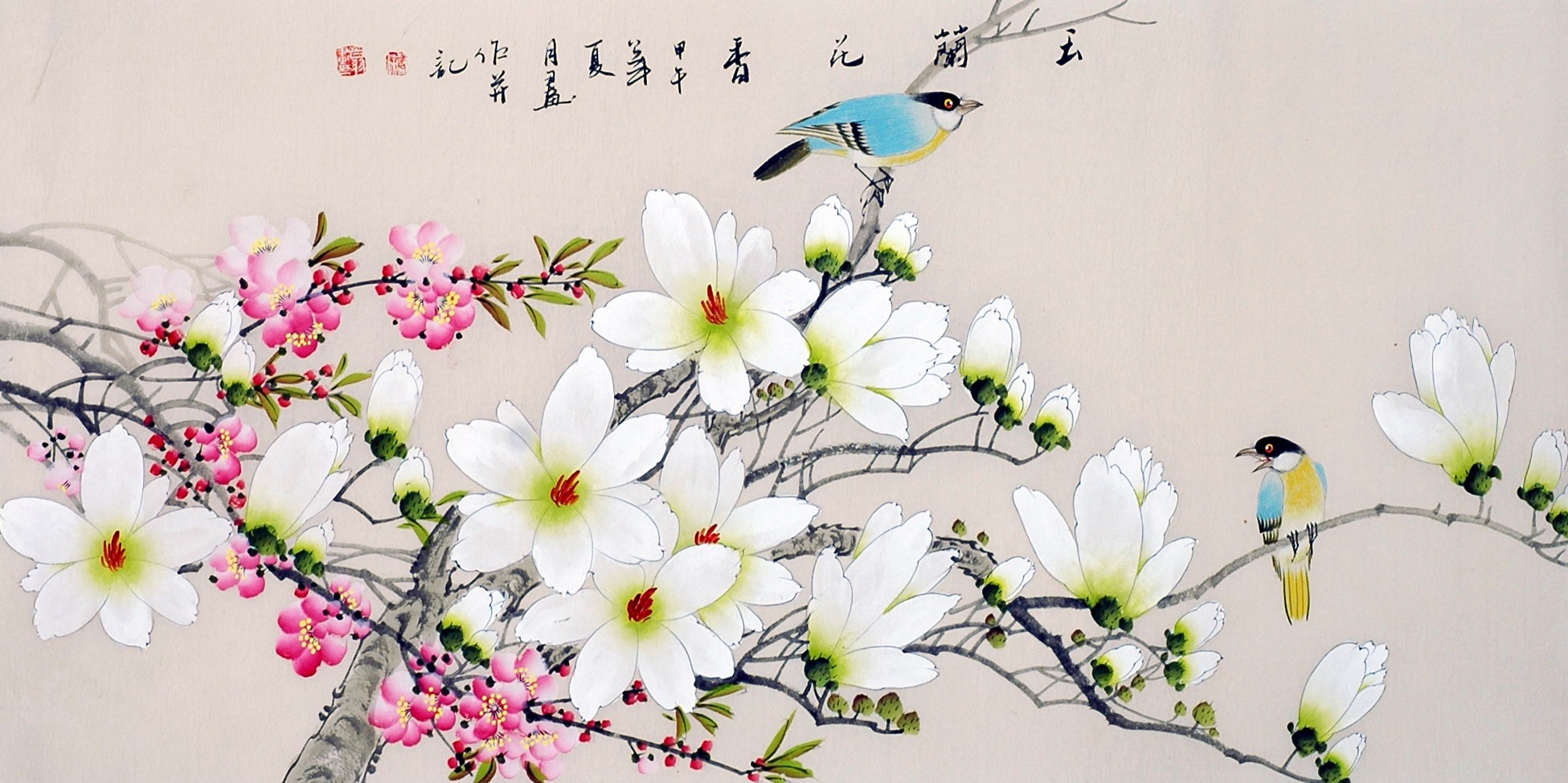 Chinese Flowers&Trees Painting - CNAG013438