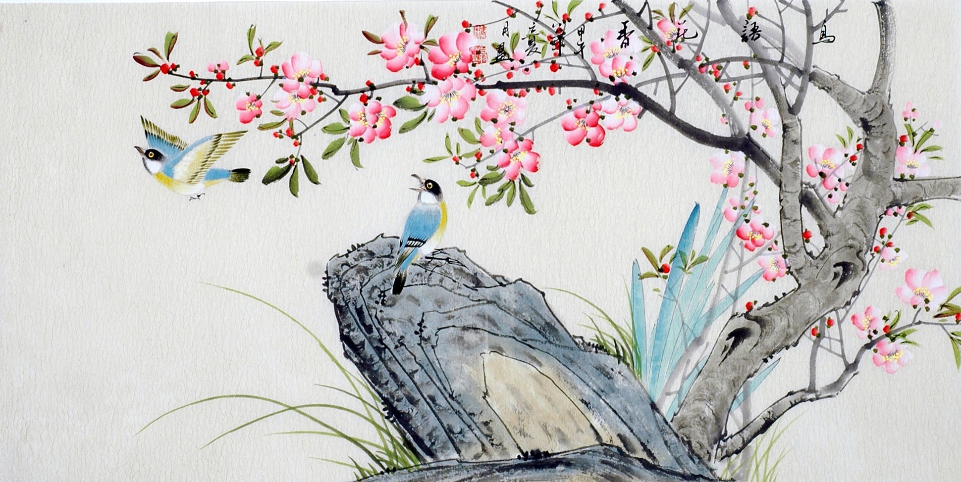 Chinese Flowers&Trees Painting - CNAG013442