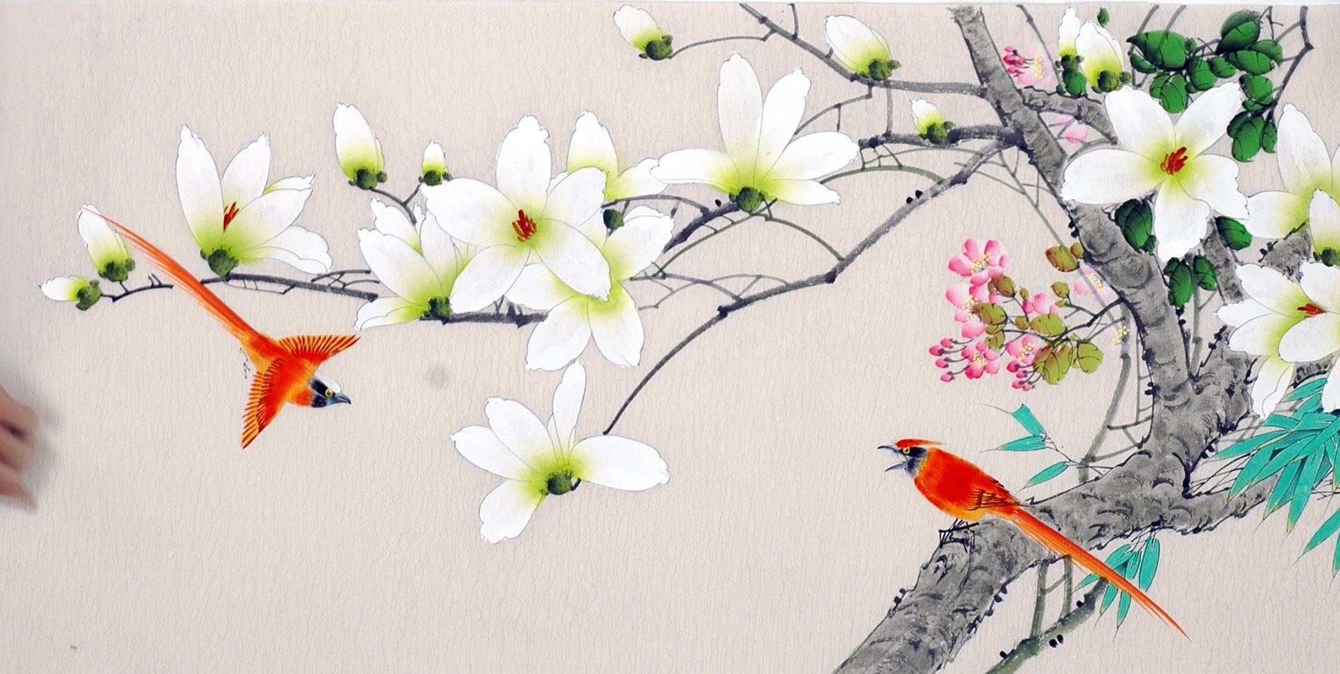 Chinese Flowers&Trees Painting - CNAG013448