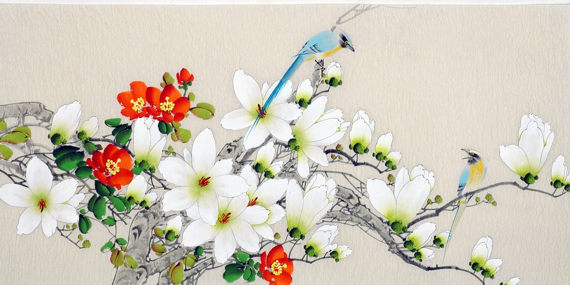 Chinese Flowers&Trees Painting - CNAG013454