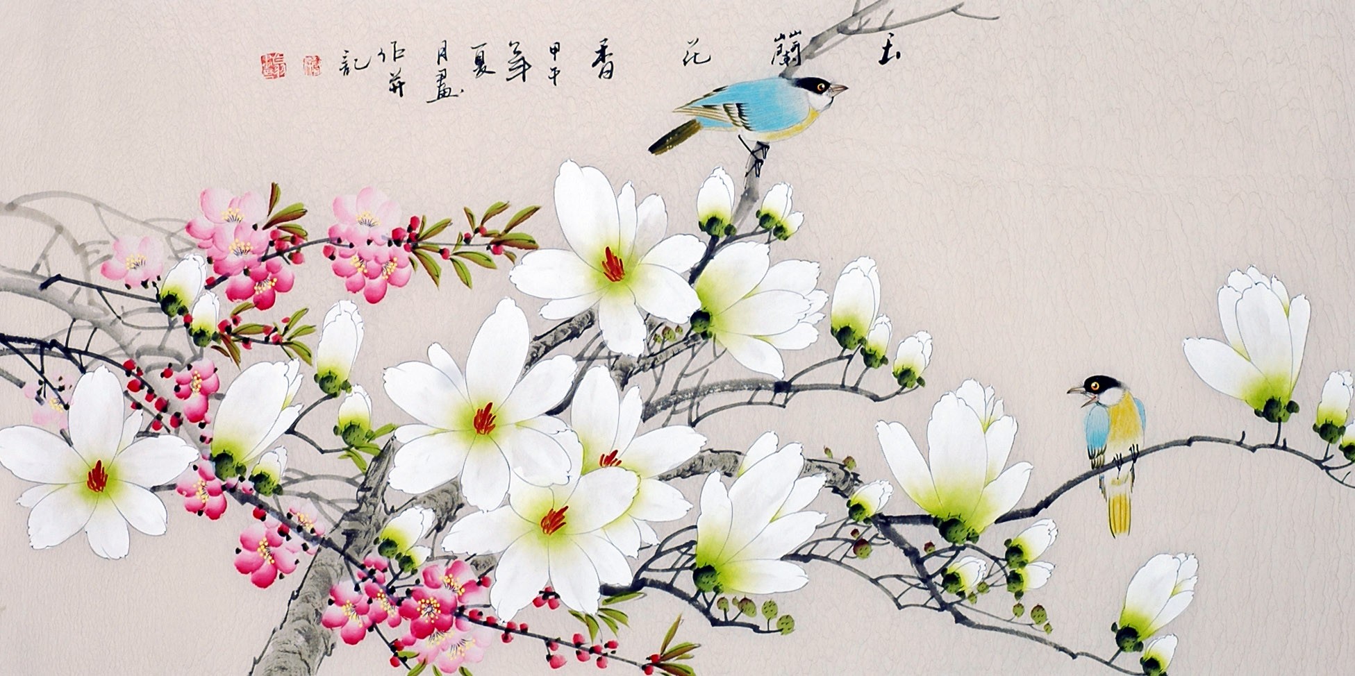 Chinese Flowers&Trees Painting - CNAG013456