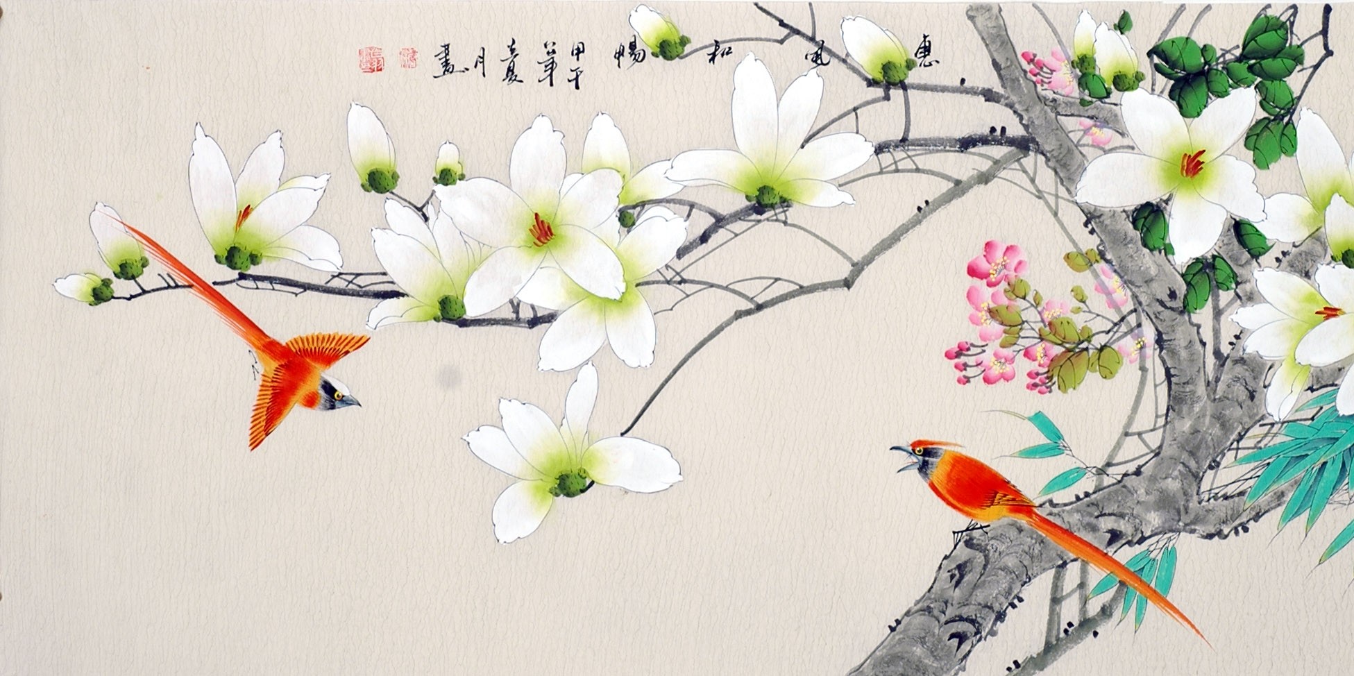 Chinese Flowers&Trees Painting - CNAG013504
