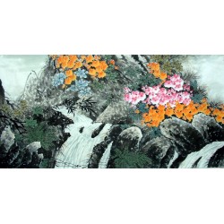 Chinese Lotus Painting - CNAG013517