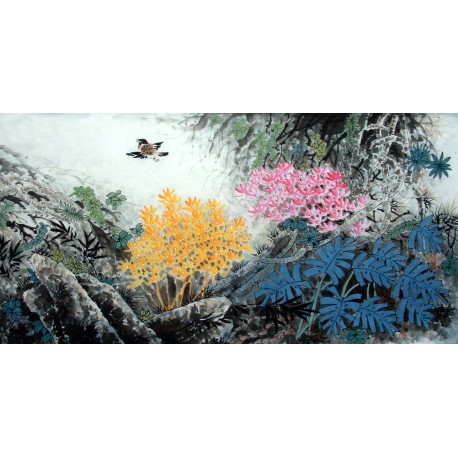 Chinese Lotus Painting - CNAG013518