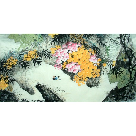 Chinese Lotus Painting - CNAG013519