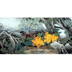 Chinese Lotus Painting - CNAG013520