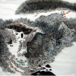 Chinese Landscape Painting - CNAG013521