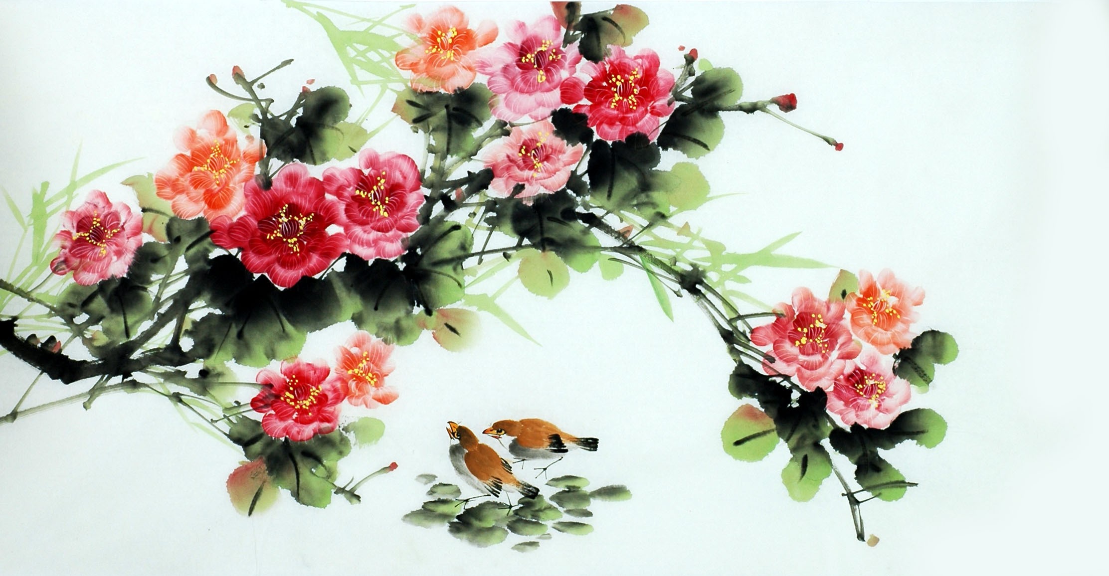 Chinese Flowers&Trees Painting - CNAG013533