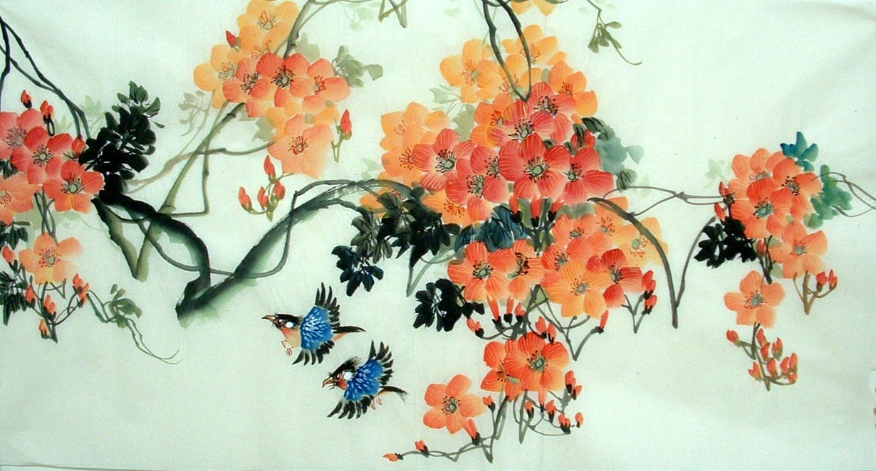 Chinese Flowers&Trees Painting - CNAG013534