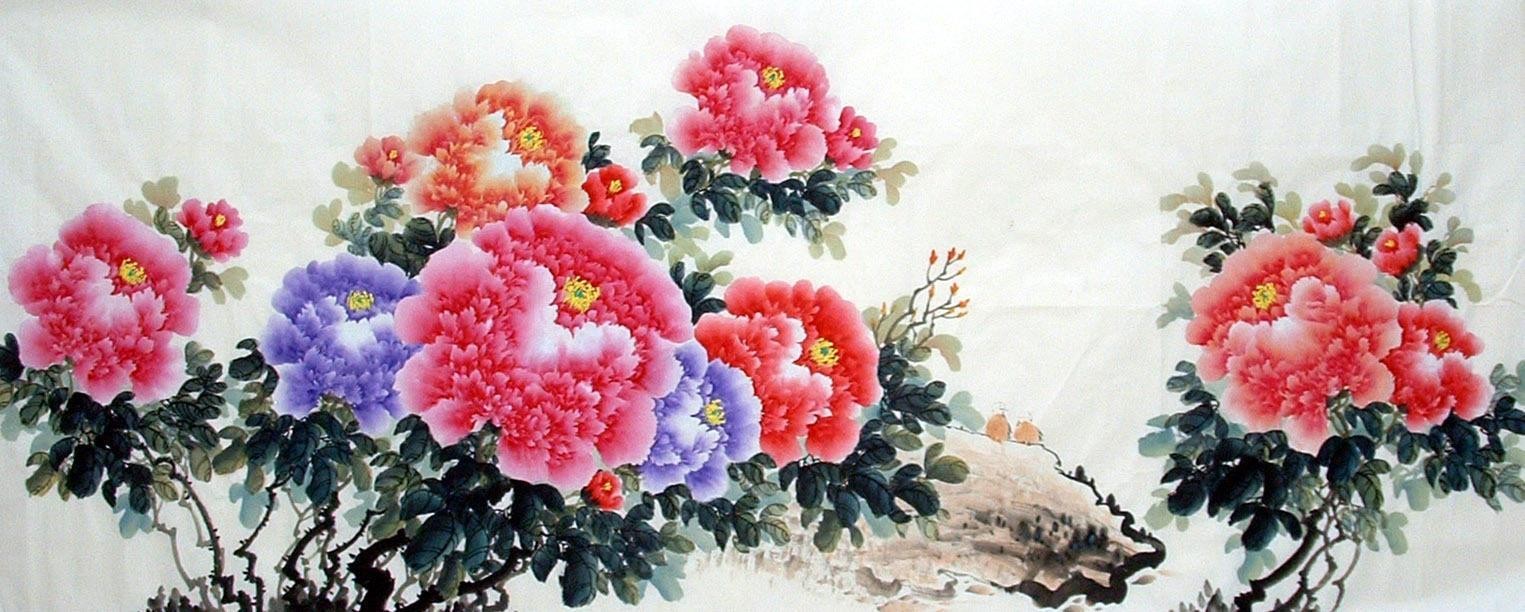 Chinese Peony Painting - CNAG013551
