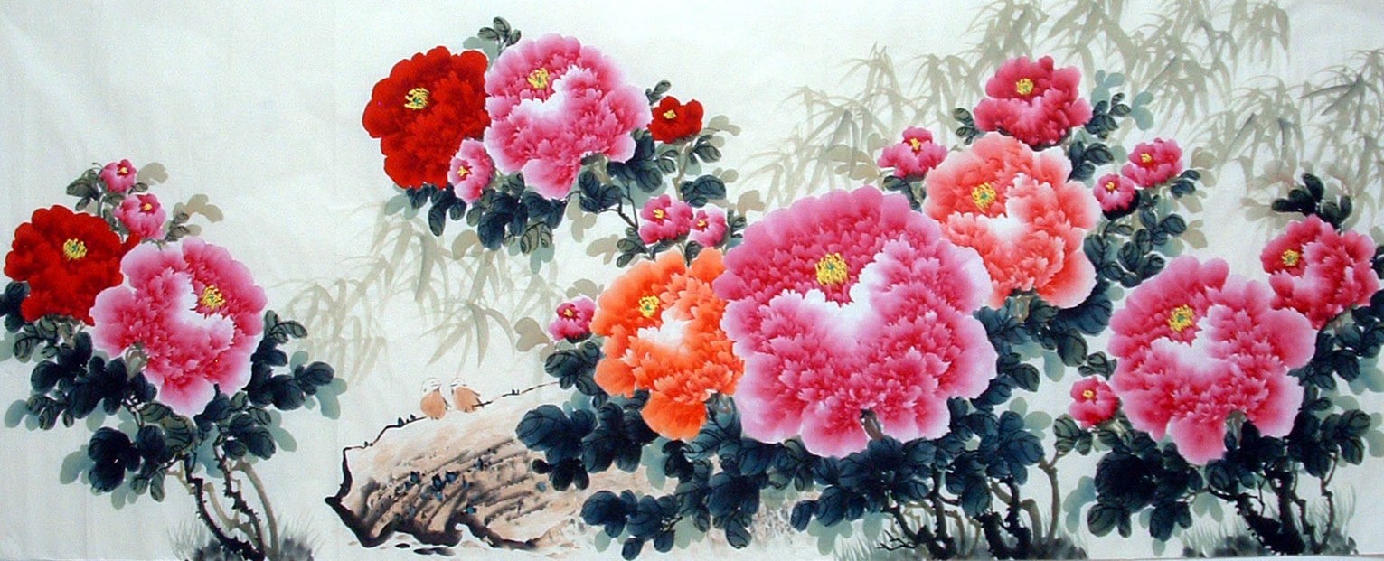 Chinese Peony Painting - CNAG013552