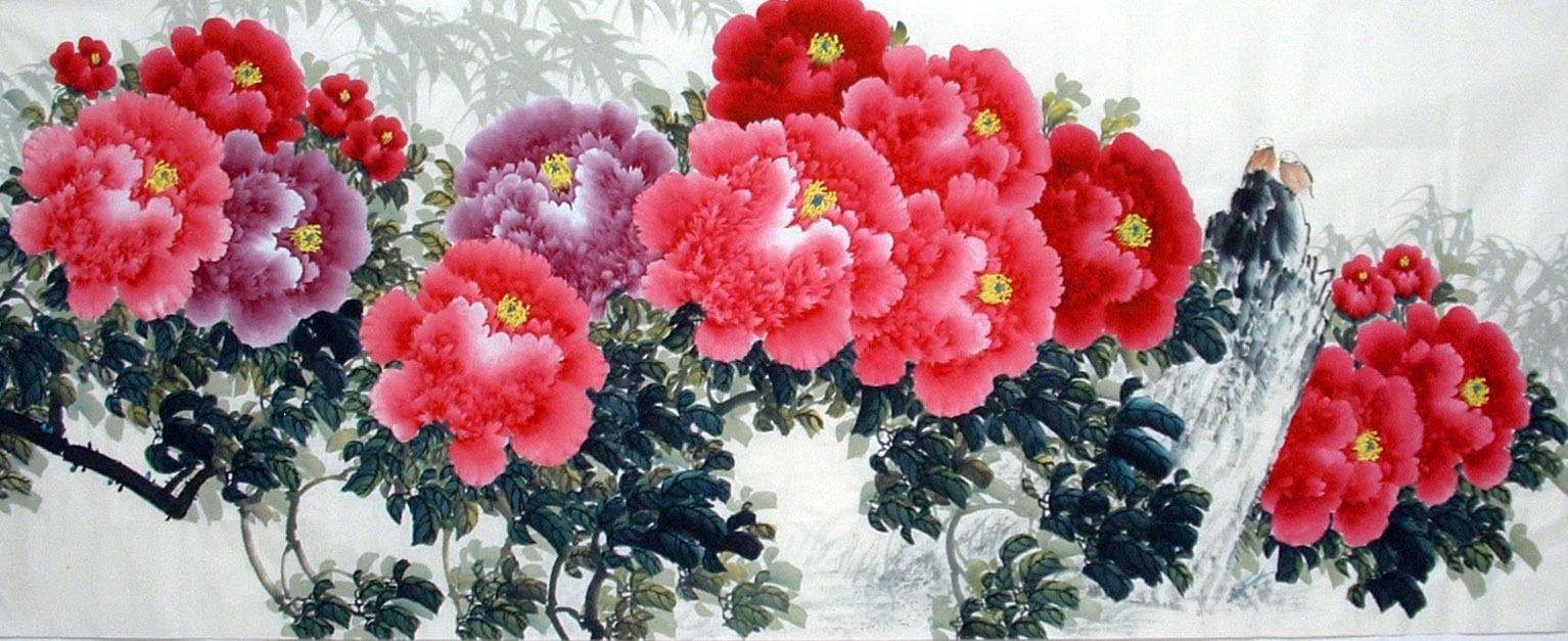 Chinese Peony Painting - CNAG013553