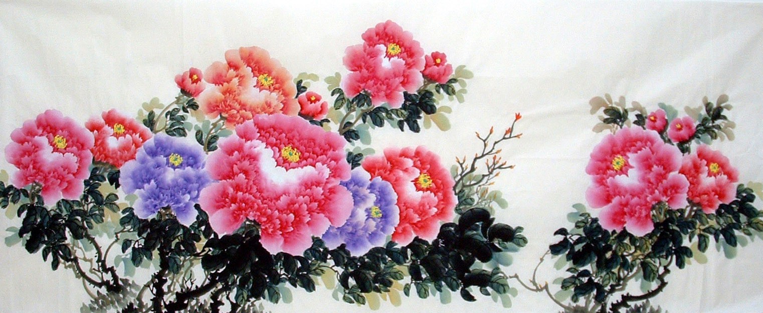 Chinese Peony Painting - CNAG013554