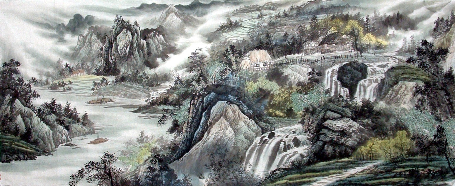 Chinese Landscape Painting - CNAG013557
