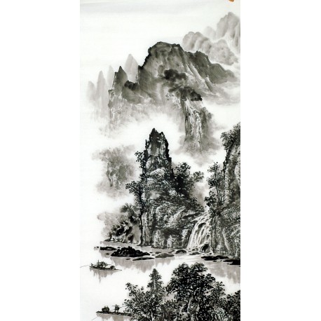Chinese Landscape Painting - CNAG013558
