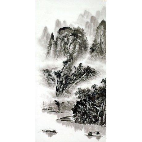 Chinese Landscape Painting - CNAG013559