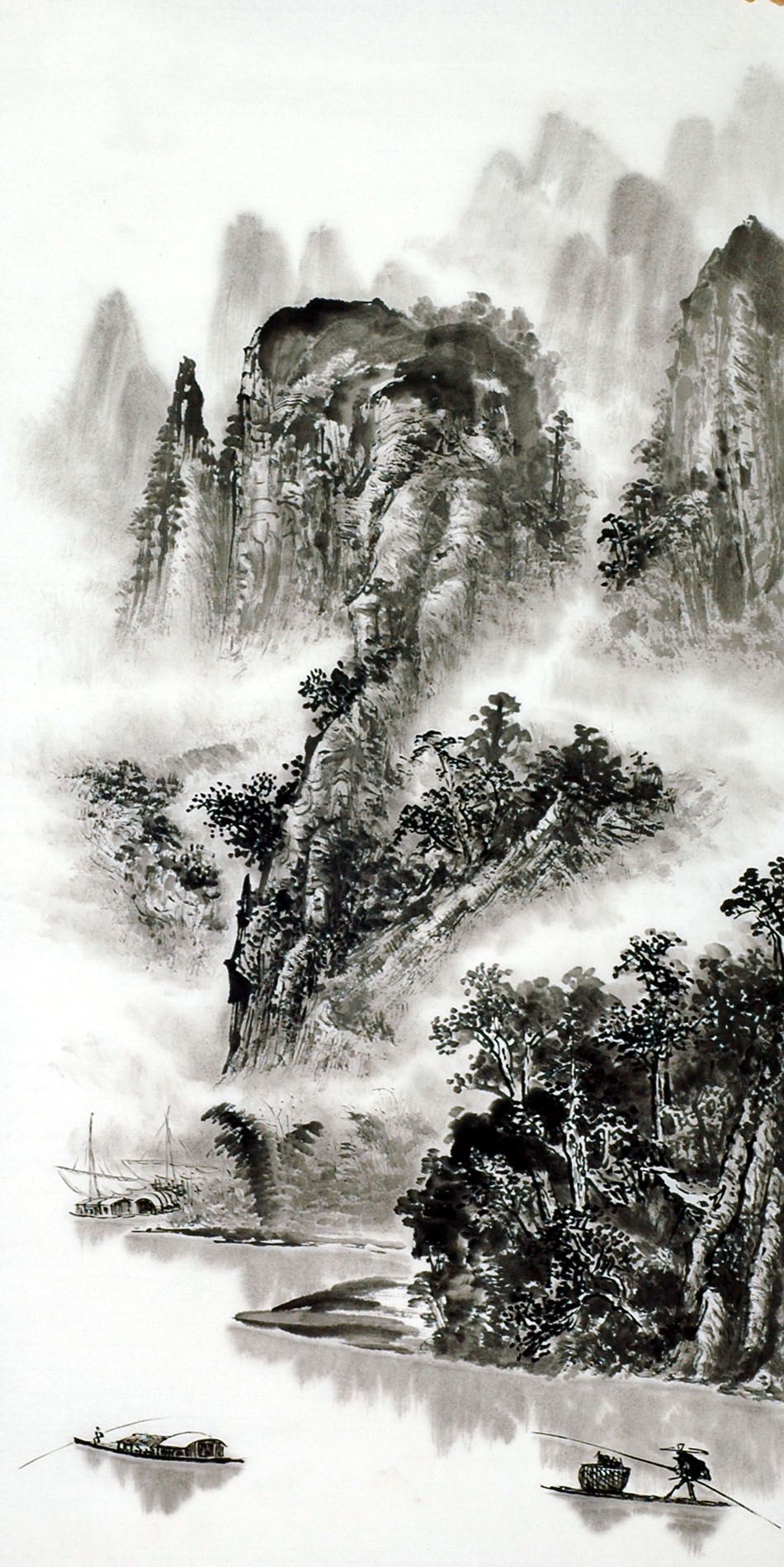 Chinese Landscape Painting - CNAG013559