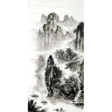 Chinese Landscape Painting - CNAG013560
