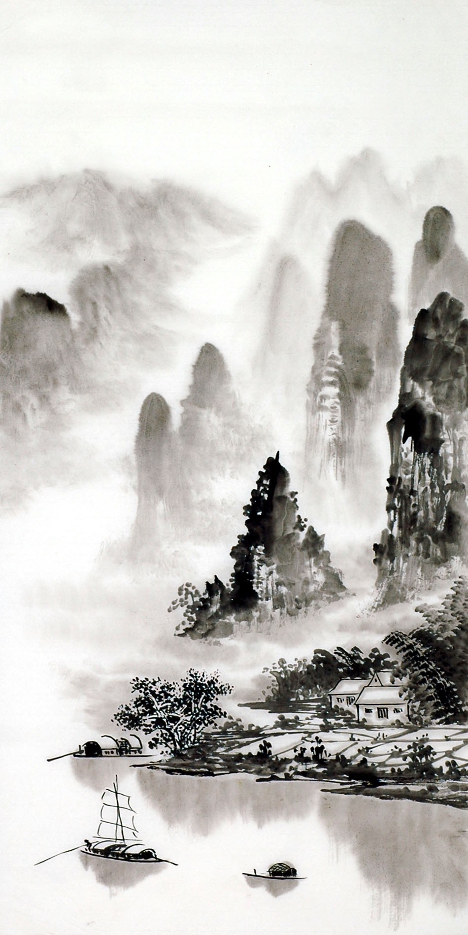 Chinese Landscape Painting - CNAG013561