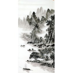 Chinese Landscape Painting - CNAG013562