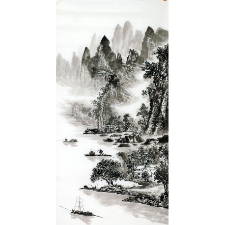 Chinese Landscape Painting - CNAG013562