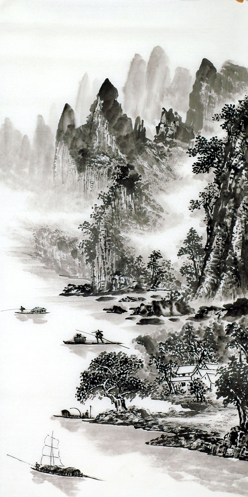 Chinese Landscape Painting - CNAG013562