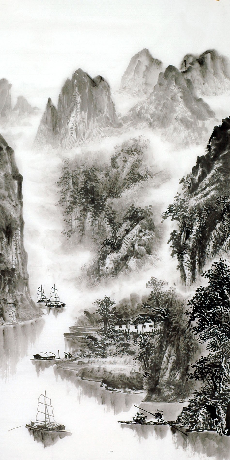Chinese Landscape Painting - CNAG013577