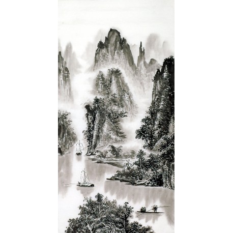 Chinese Landscape Painting - CNAG013578