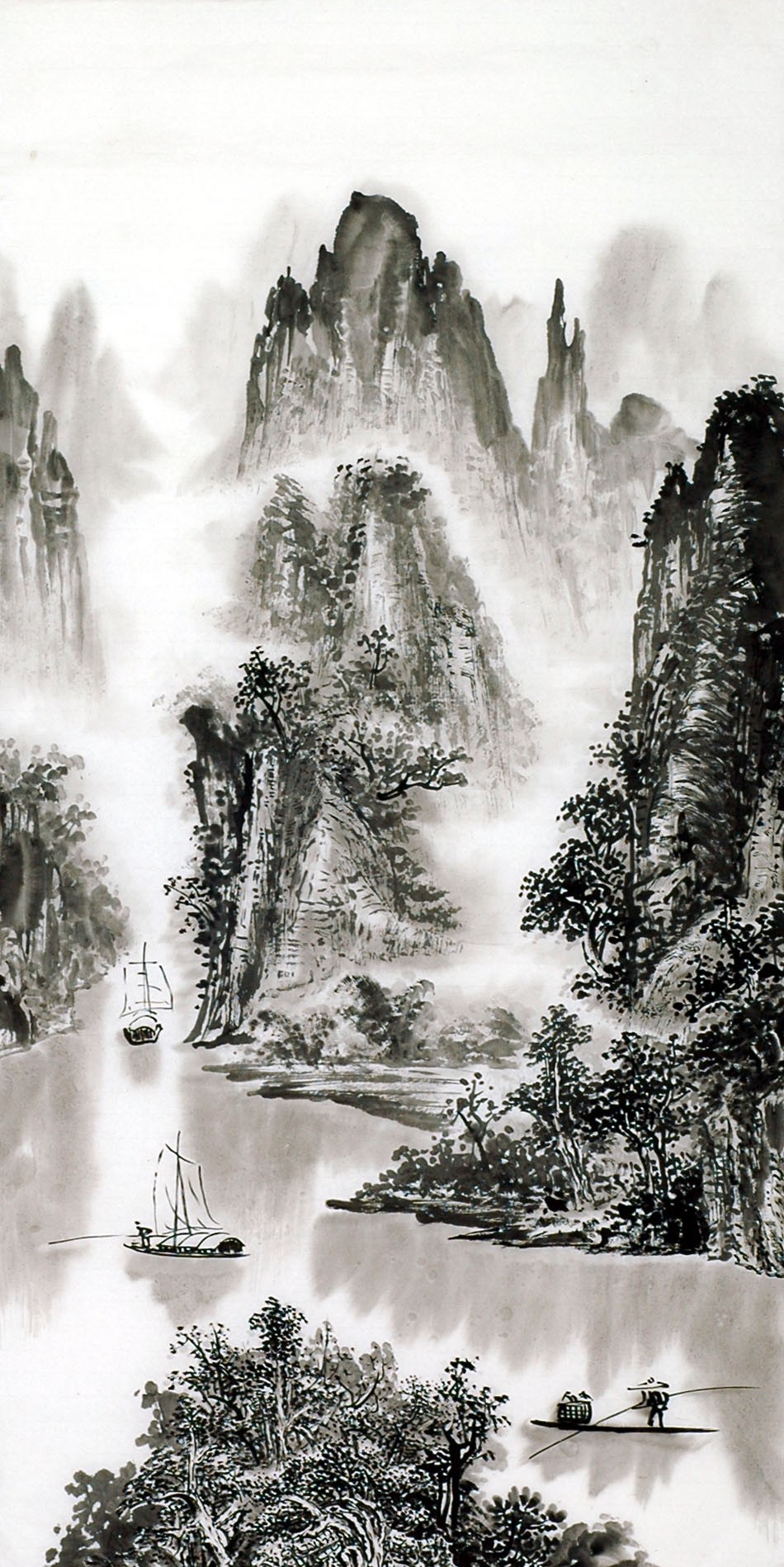 Chinese Landscape Painting - CNAG013578