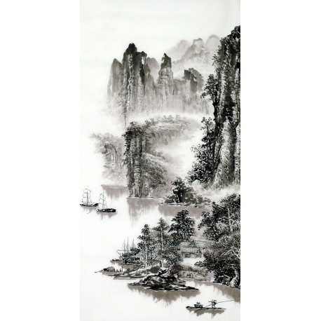 Chinese Landscape Painting - CNAG013579