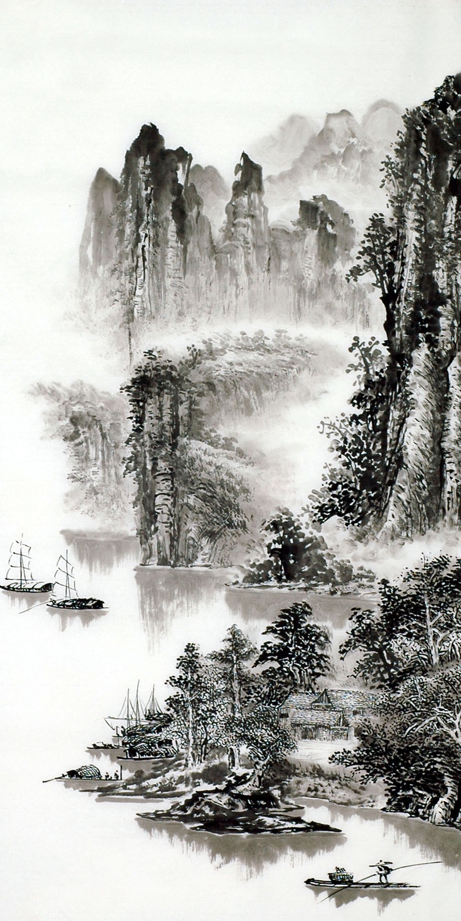 Chinese Landscape Painting - CNAG013579