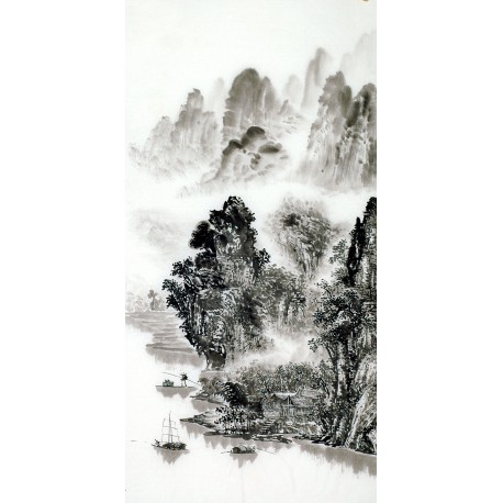 Chinese Landscape Painting - CNAG013582