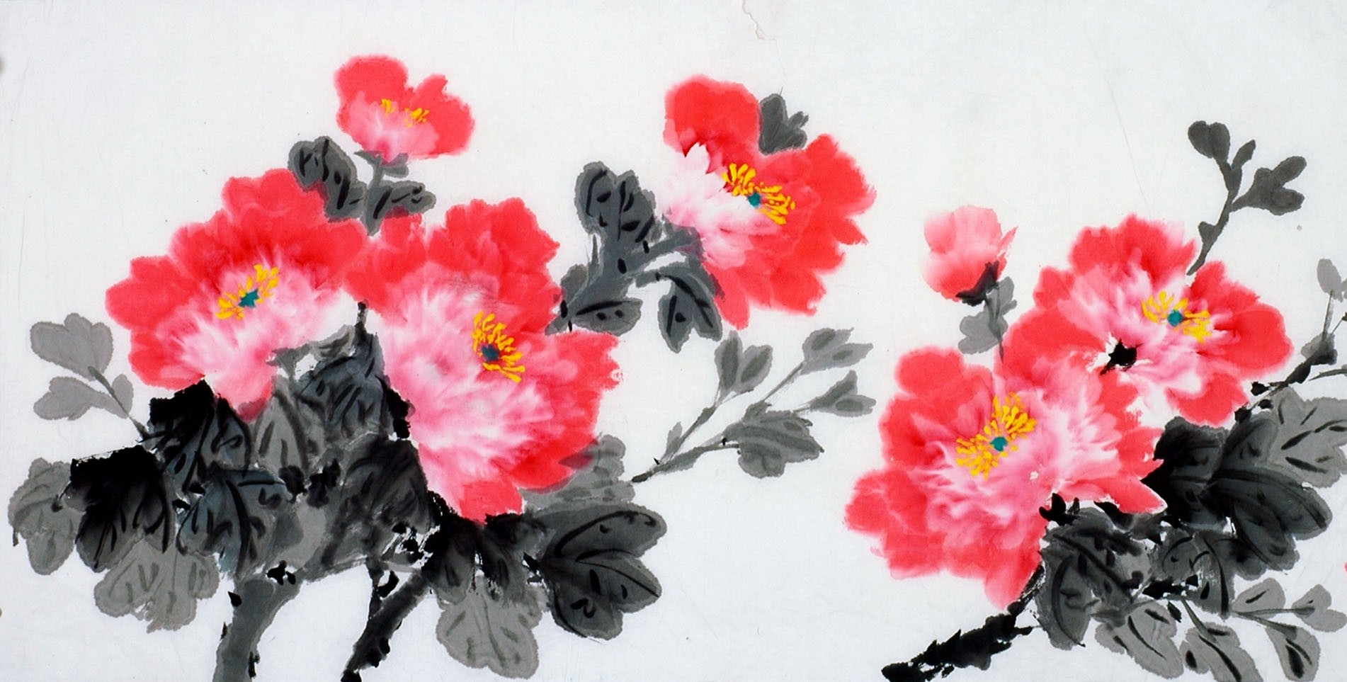 Chinese Peony Painting - CNAG013583