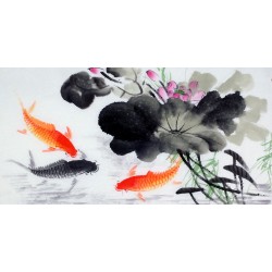 Chinese Fish Painting - CNAG013586