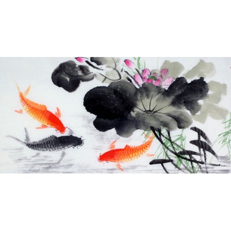 Chinese Fish Painting - CNAG013586