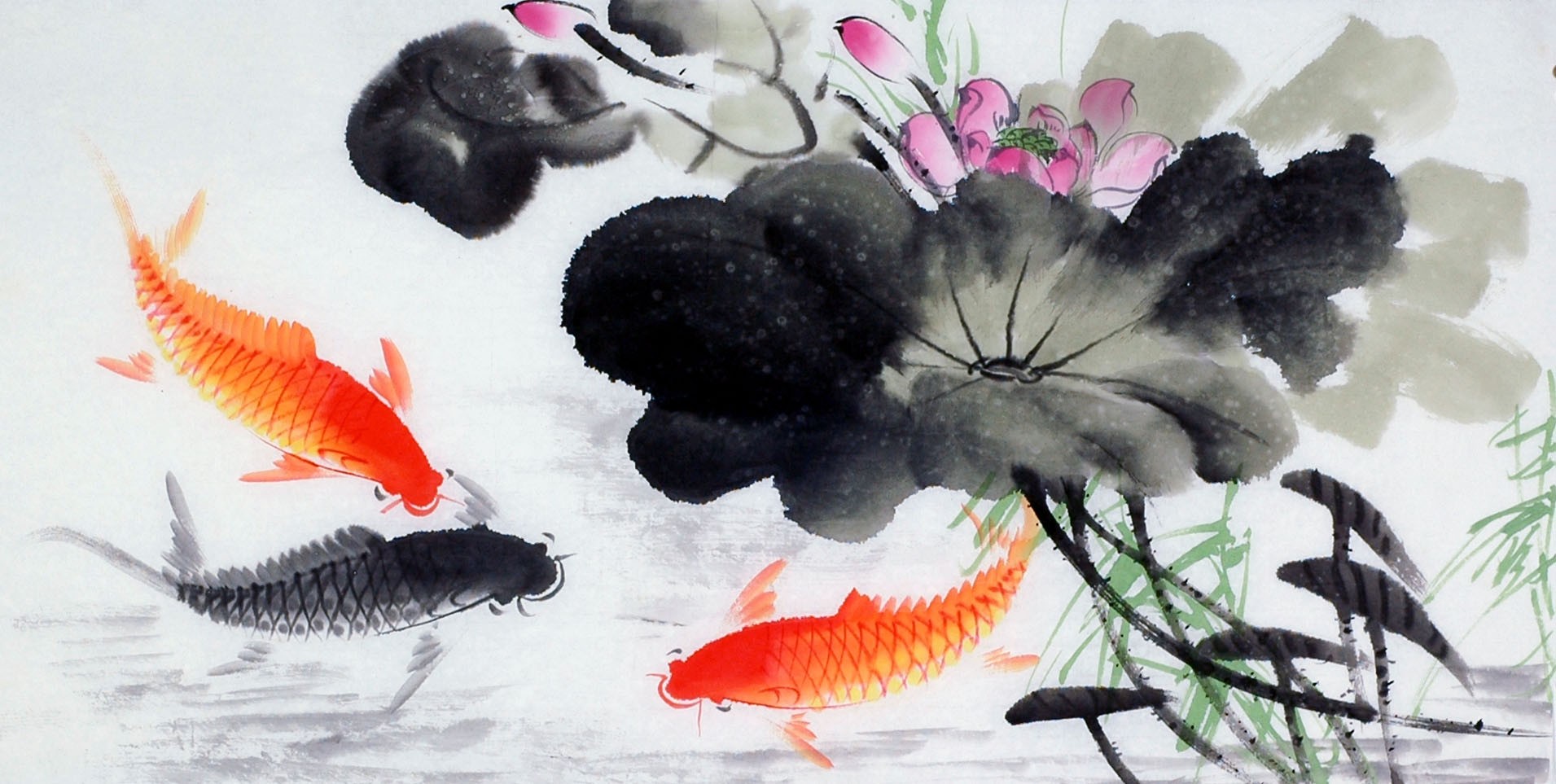 Chinese Fish Painting - CNAG013586