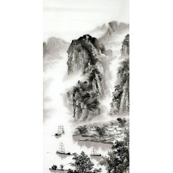 Chinese Landscape Painting - CNAG013610