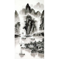 Chinese Landscape Painting - CNAG013611