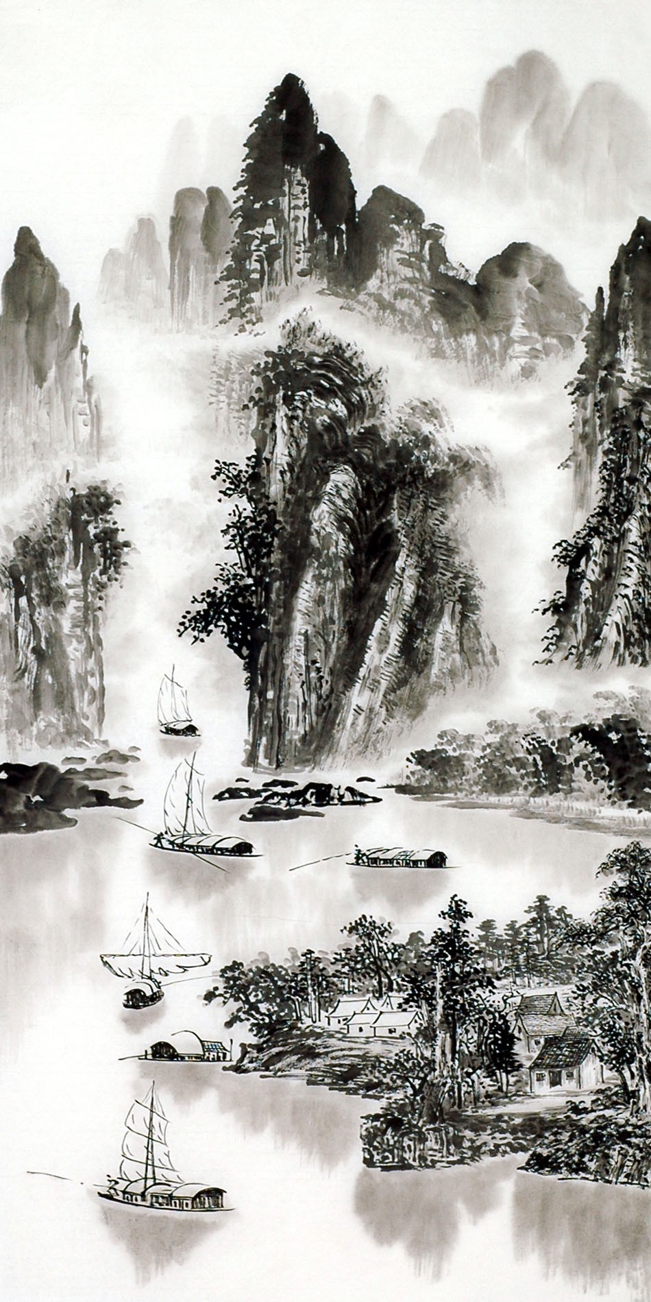 Chinese Landscape Painting - CNAG013611