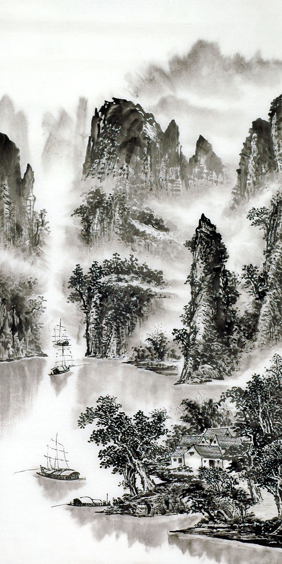 Chinese Landscape Painting - CNAG013612