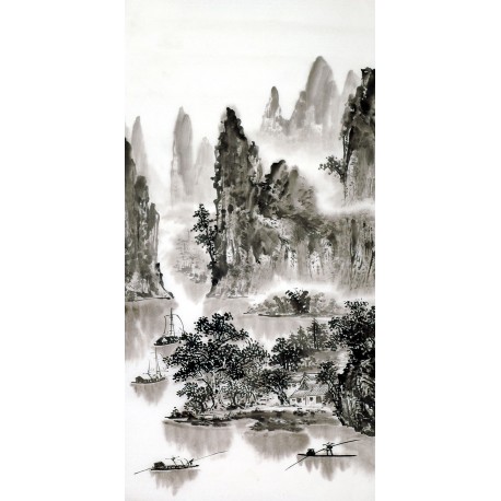 Chinese Landscape Painting - CNAG013613