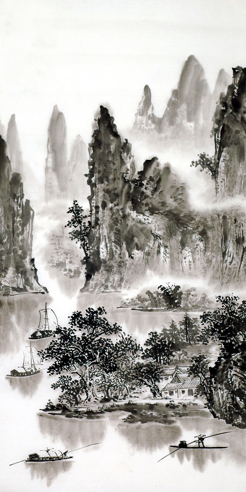 Chinese Landscape Painting - CNAG013613