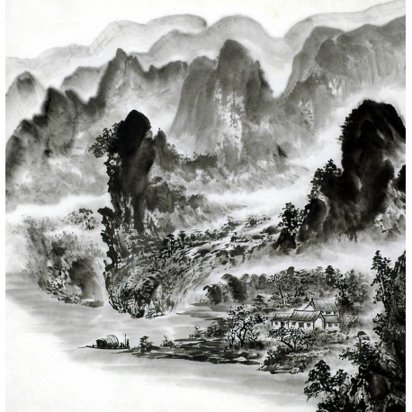 Chinese Landscape Painting - CNAG013615