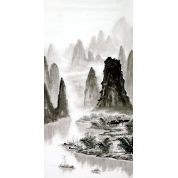 Chinese Landscape Painting - CNAG013616