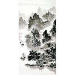 Chinese Landscape Painting - CNAG013617