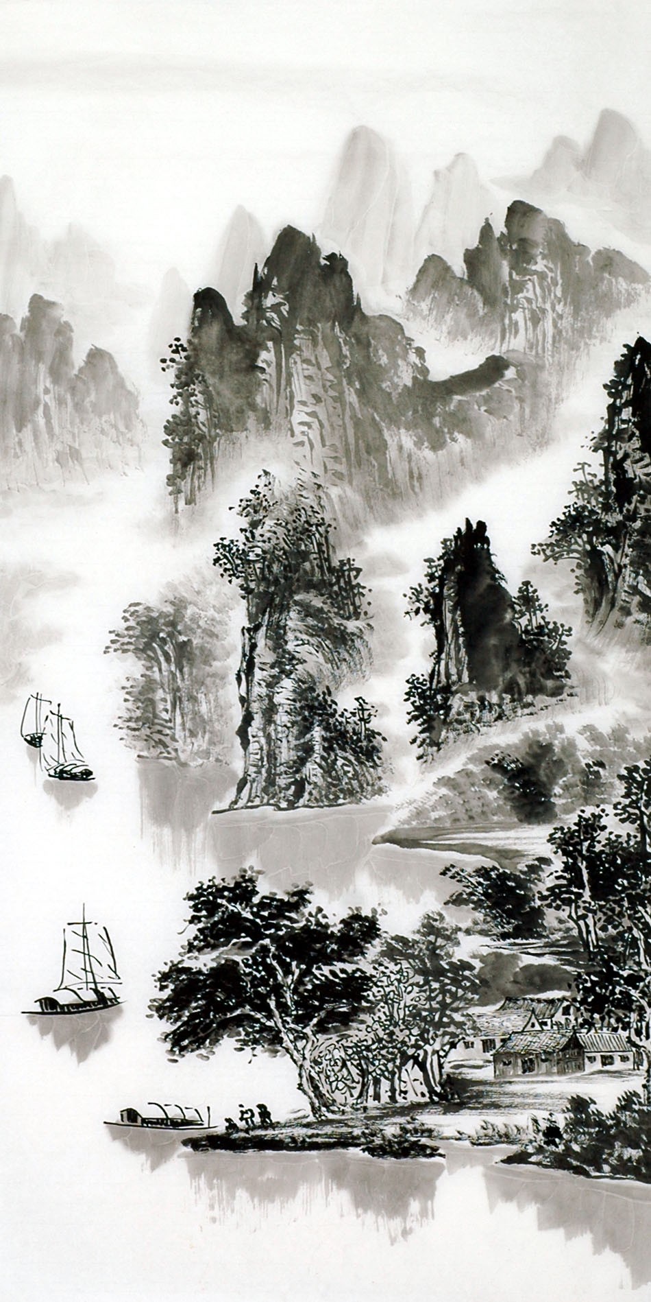 Chinese Landscape Painting - CNAG013617