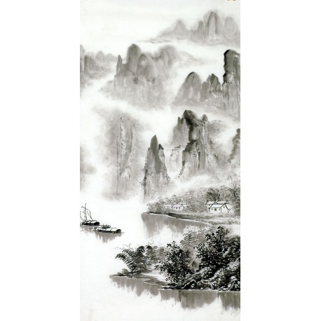 Chinese Landscape Painting - CNAG013618