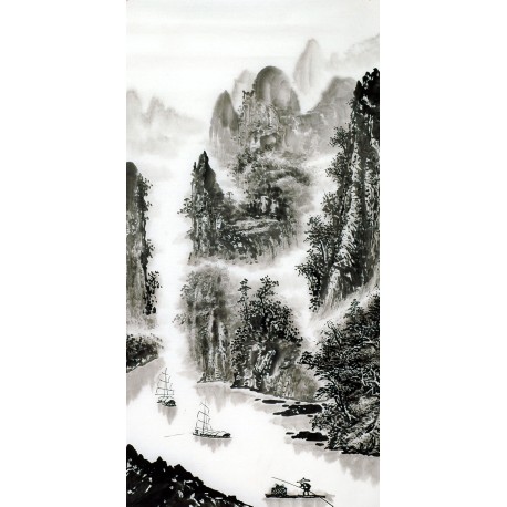 Chinese Landscape Painting - CNAG013620
